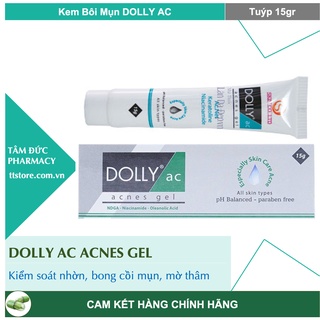 Kem DOLLY AC ACNES 15gr Gel ngừa mụn, giảm thâm, kiểm soát nhờn [megaduo, megadou, derma forte]