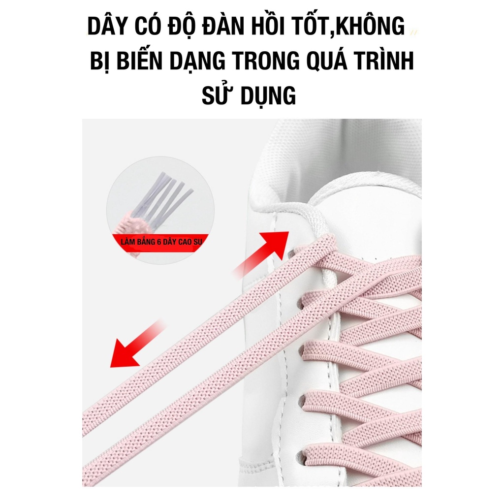 Dây Giày Nam Châm Thể Thao - Nam nữ + full dây giày đi kèm dn001