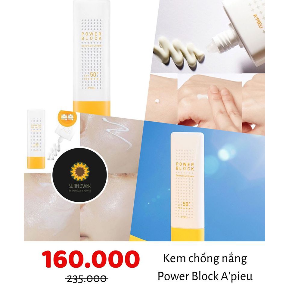 Kem chống nắng APIEU Power Block Sun Cream