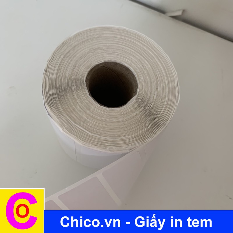 Giấy in mã vạch tem nhiệt các loại 35X22 2 tem ,50x30,58x40,78x100,75x100,80x80 chuyên dụng cho các cửa hàng Chico.vn