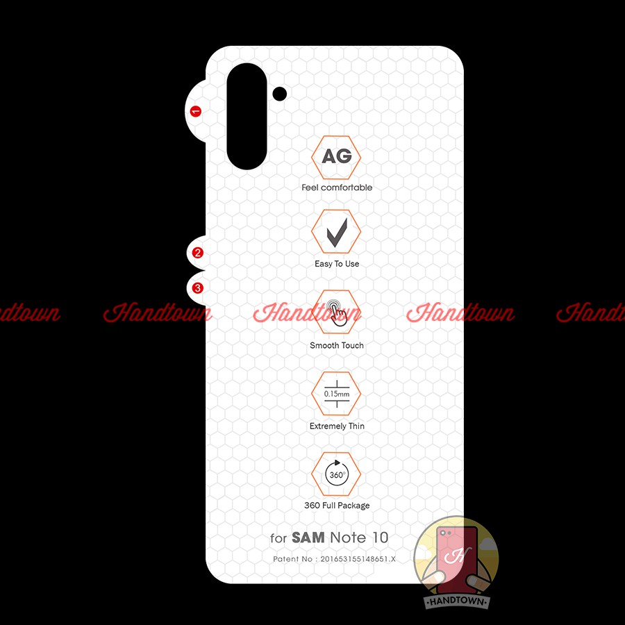 Miếng Dán Màn Hình Mặt Lưng PPF Thế Hệ Mới Chống Vân Tay Samsung Note 10 / Note 10 Plus / Note 10 Pro