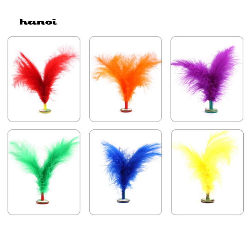 Set 2 cầu đá đồ chơi gắn lông vũ kiểu dáng xinh xắn dành cho bé