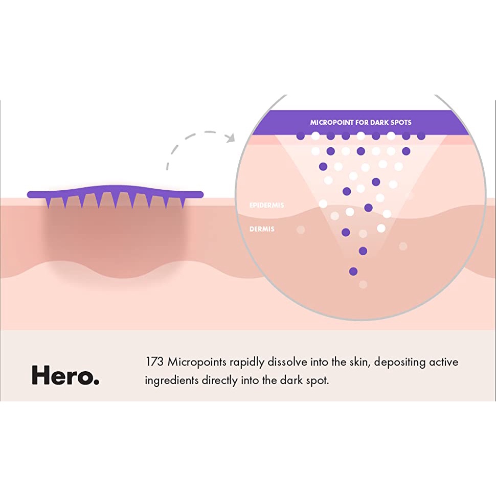 Miếng dán mụn Hydrocolloid Hero Cosmestics Mighty Patch dùng Microneedle