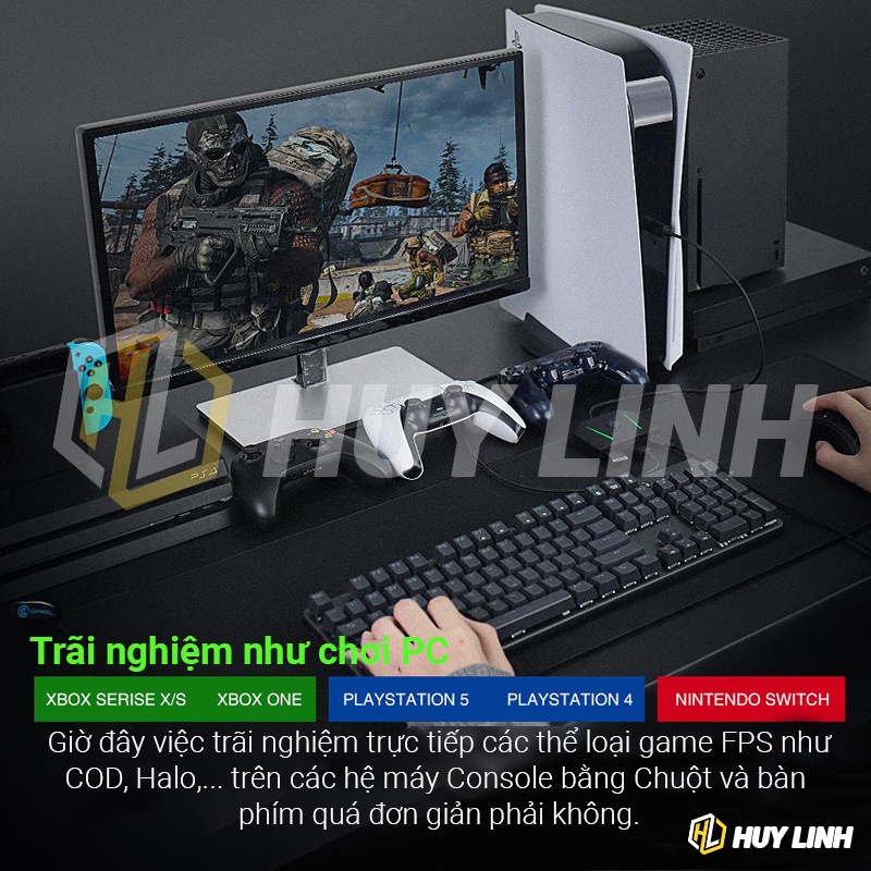 Bộ chuyển đổi GameSir VX AimBox - Hỗ trợ Console PS4/PS5/Xbox One/XboxX/S/Nintendo Switch