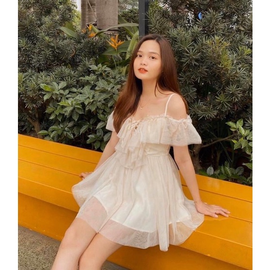 Đầm voan công chúa xinh quá khách oi