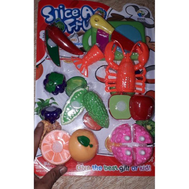 Bộ đồ chơi bếp trái cây và bánh kem bằng nhựa