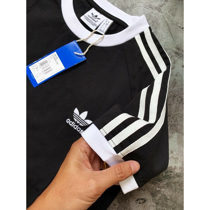 👉SALE HOT💝Áo Thun Adidas 3-Stripes Black Nam Nữ Full Tag Code | BigBuy360 - bigbuy360.vn