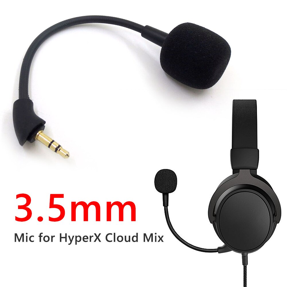 For Kingston HyperX Cloud Mix Gaming Headset Microphone Accessories Replacement Game Mic 3.5mm Microphone Boom