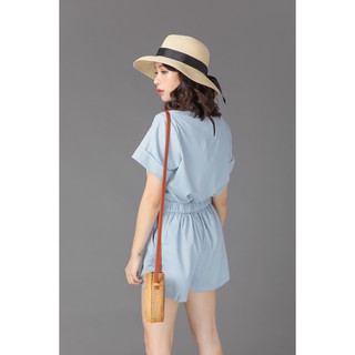 20 Again - Quần short vải chun cạp sau