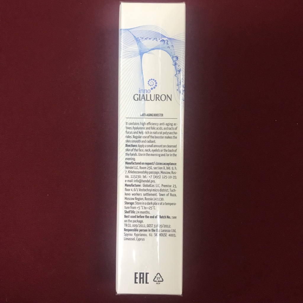 Kem Chống Lão Hóa Da, Mờ Nếp Nhăn Inno Gialuron Nga 40ml