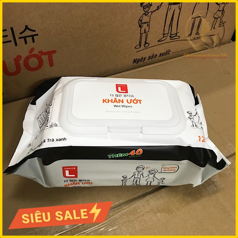 (Hoả tốc HCM) Khăn Ướt Gia Đình CHOICE L Lotte