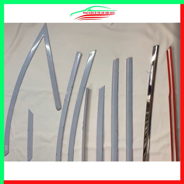 Bộ nẹp viền chân kính cong kính Mazda CX-3 CX3 2021-2023 Inox sáng bóng chuẩn form xe