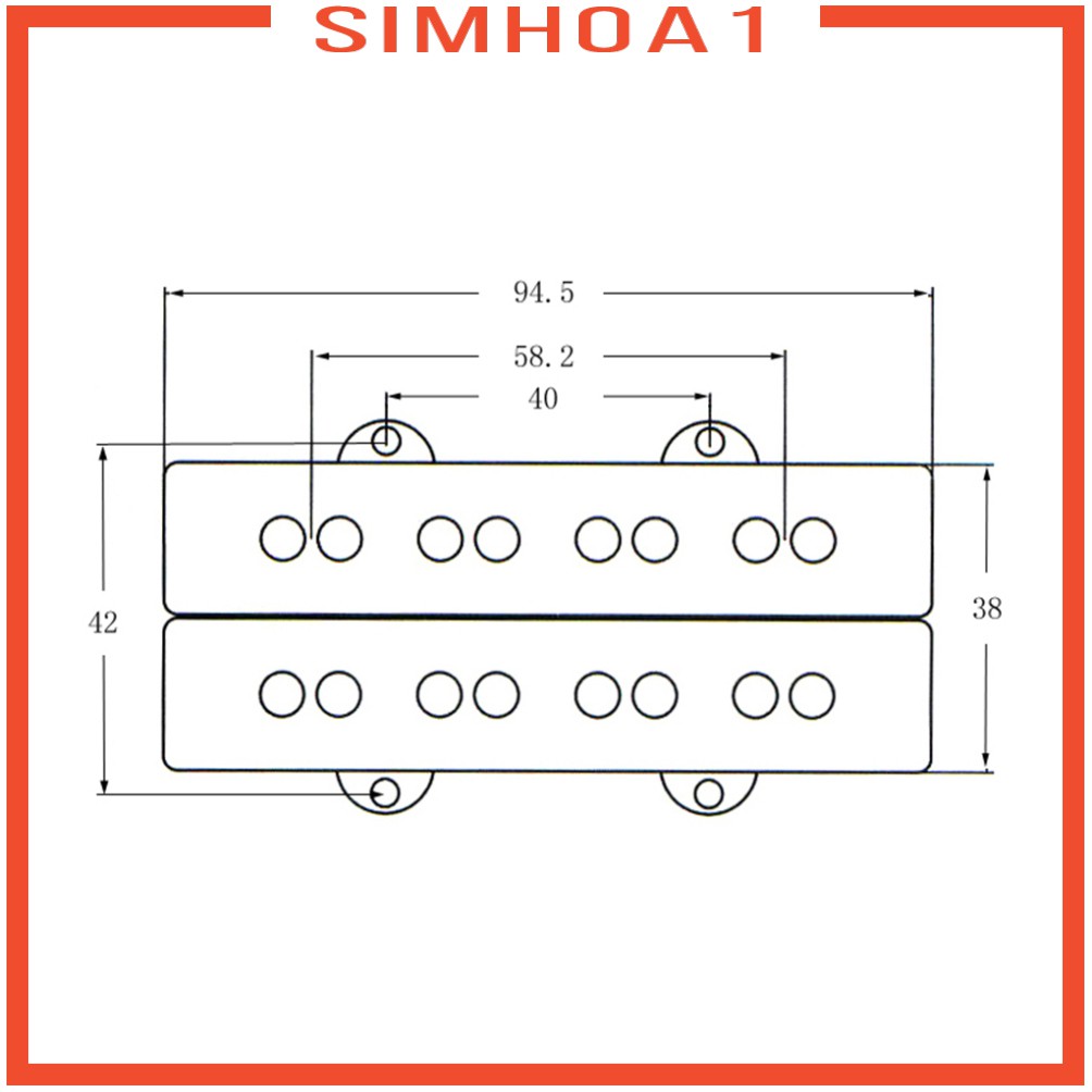 1 Bộ Pickup 4 Dây Chuyên Dụng Cho Đàn Guitar Điện