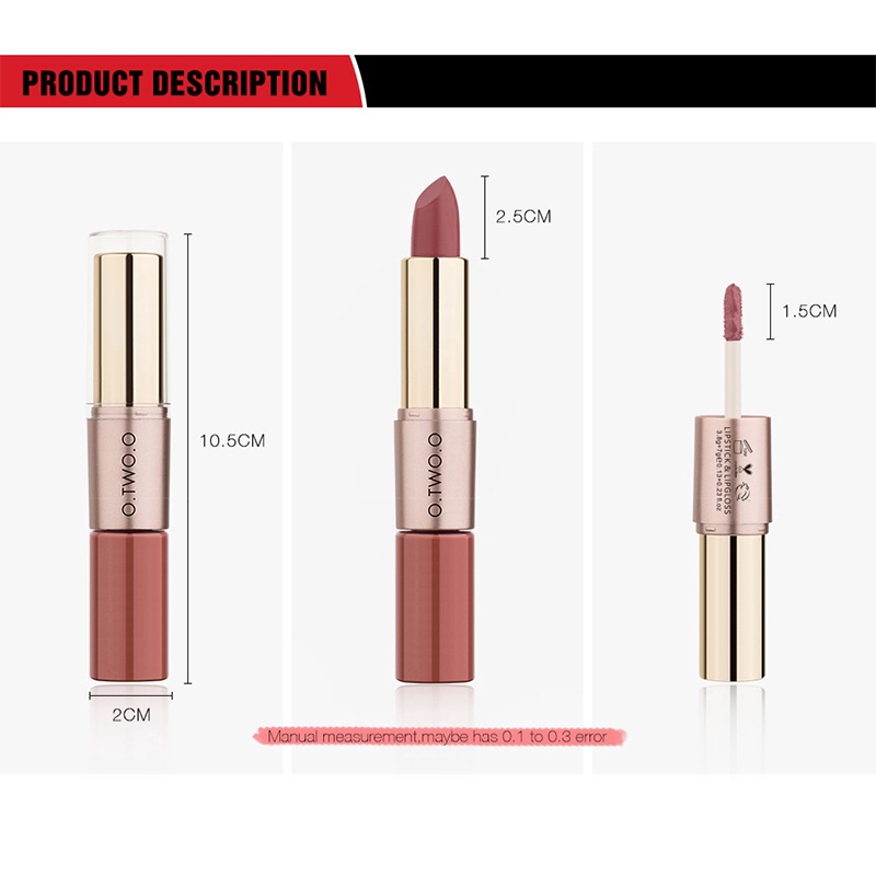 Son môi O.TWO.O2 trong 1 chống nước có 5 màu tiện dụng | BigBuy360 - bigbuy360.vn