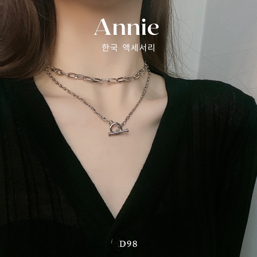 [KHÔNG ĐEN GỈ] Dây chuyền titan cao cấp, mắt xích sợi đôi phong cách cá tính hiện đại ANNIE TT43