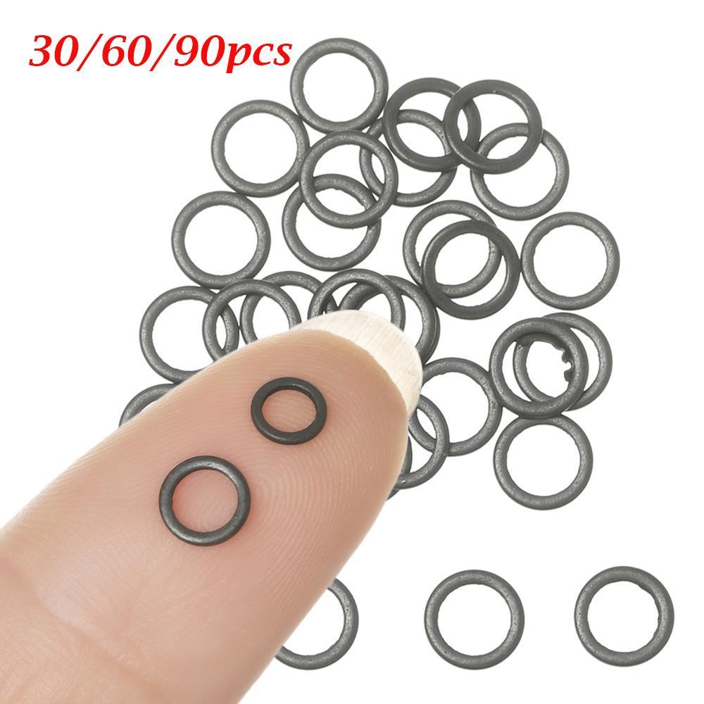 Set 30 / 60 / 90 Vòng Chữ O Màu Đen 2mm 3.2mm 3.7mm 4.4mm 5.3mm Chuyên Dụng Cho Cần Câu Cá