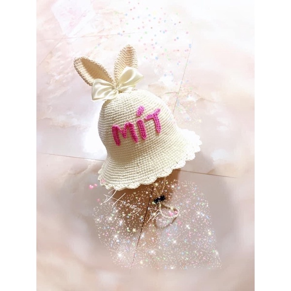 Mũ sợi len thú cho bé yêu(nhận gắn tên bé)