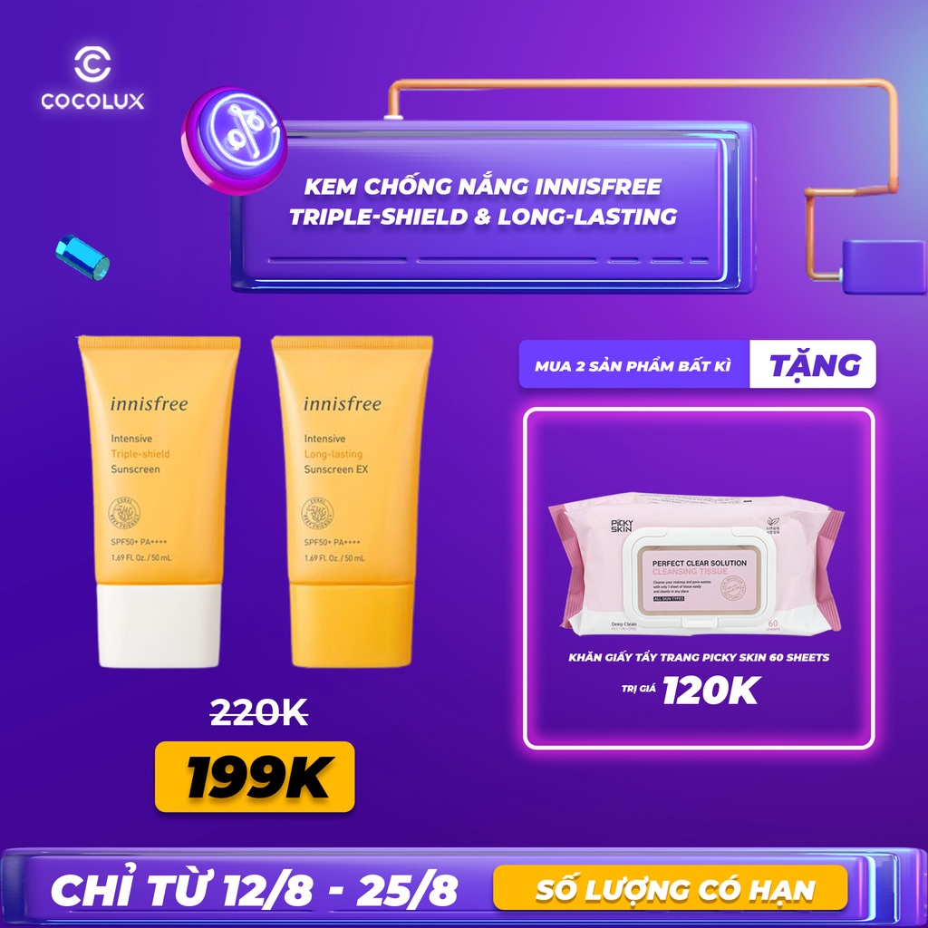 [CoCoLux] Kem chống nắng Innisfree các loại - mẫu mới