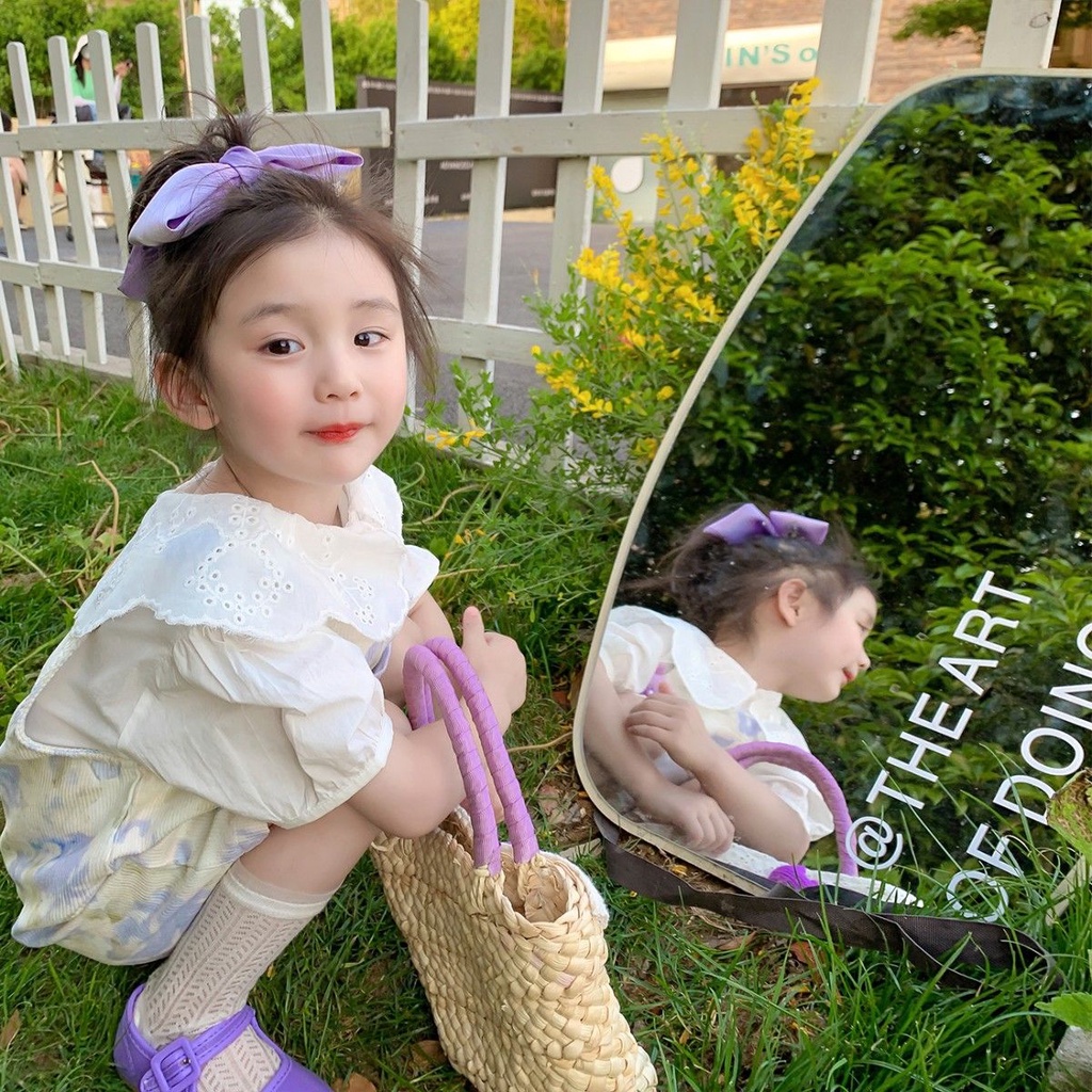 Set Áo Thun Ngắn Tay + Chân Váy Hoa Thời Trang Cho Bé Gái