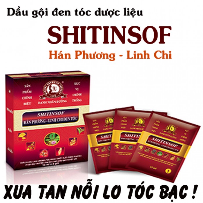 Dầu gội SHITINSOF - Hán Phương linh chi đen tóc