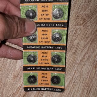 Set 10 viên PIN nút áo AG3_LR41 hoặc AG10_LR1130 hoặc AG13_LR44