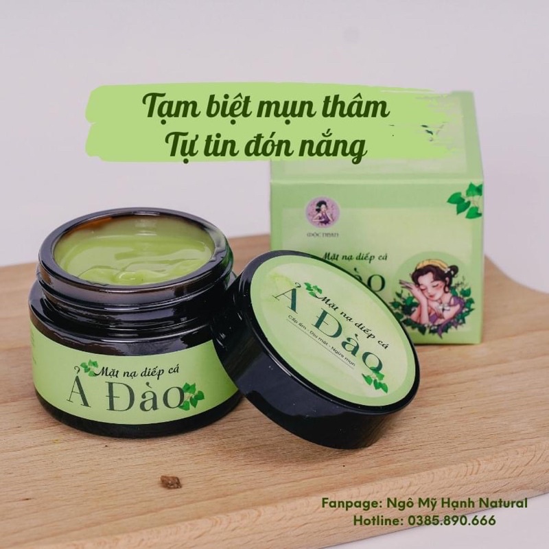 Mặt nạ diếp cá Ả Đào Mộc Nhan Natural 50gr