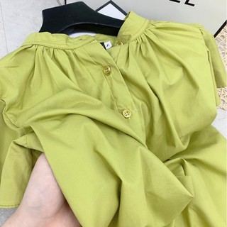 Váy suông đuôi cá màu xanh cốm