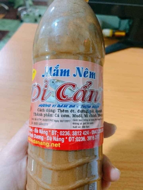 Mắm nêm Dì Cẩn 500g - dạng chai