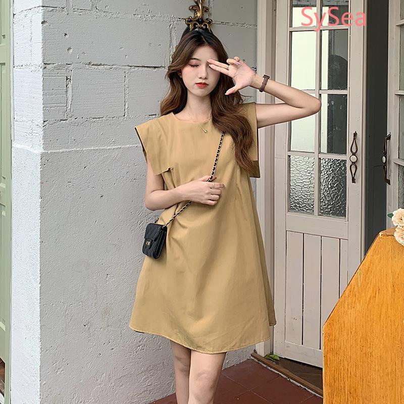 Đầm không tay thời trang mùa hè phong cách vintage dành cho nữ