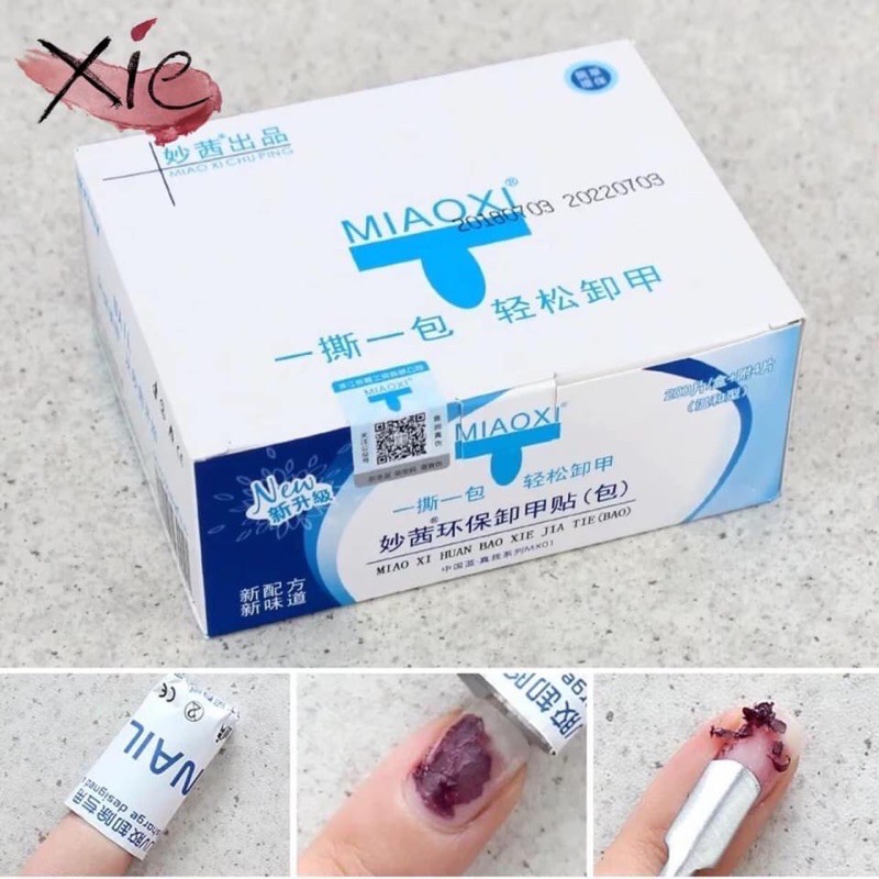 GIẤY Ủ THÁO GEL MIAOXI -XIE dụng cụ mi&amp;nail❤️