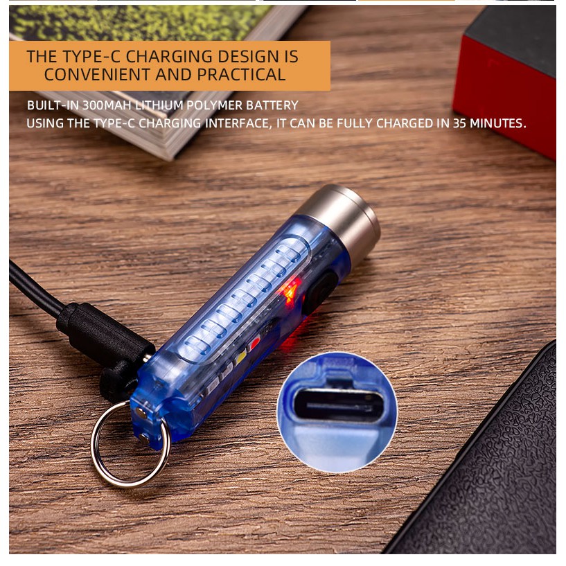 Móc Khóa Đèn Pin LED Mini Chống Thấm Nước SST20 AloneFire S11