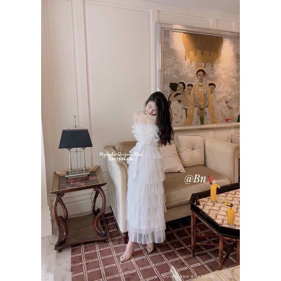 Váy tầng công chúa 2 dây