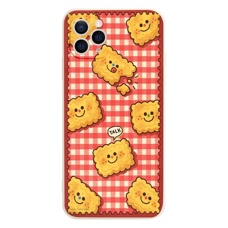 Ốp lưng BVC cạnh vuông giả 14 bánh qui 5 6 5s/6/6plus/6s/6splus/7/7plus/8/8plus/x/xr/xs/11/12/pro/promax/13/14Promax