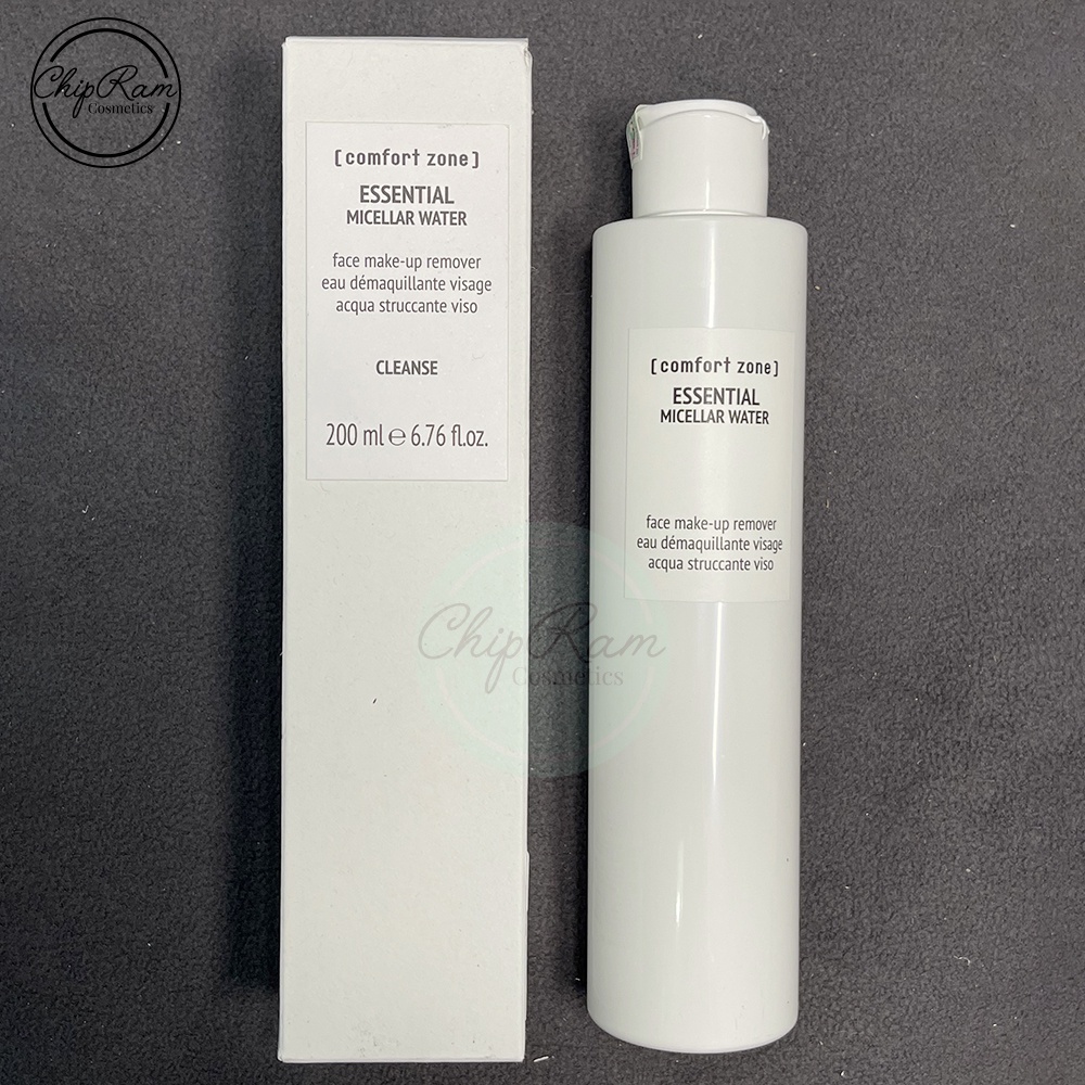 Nước tẩy trang Comfort Zone Essential Micellar Water làm sạch lớp trang điểm 200ml