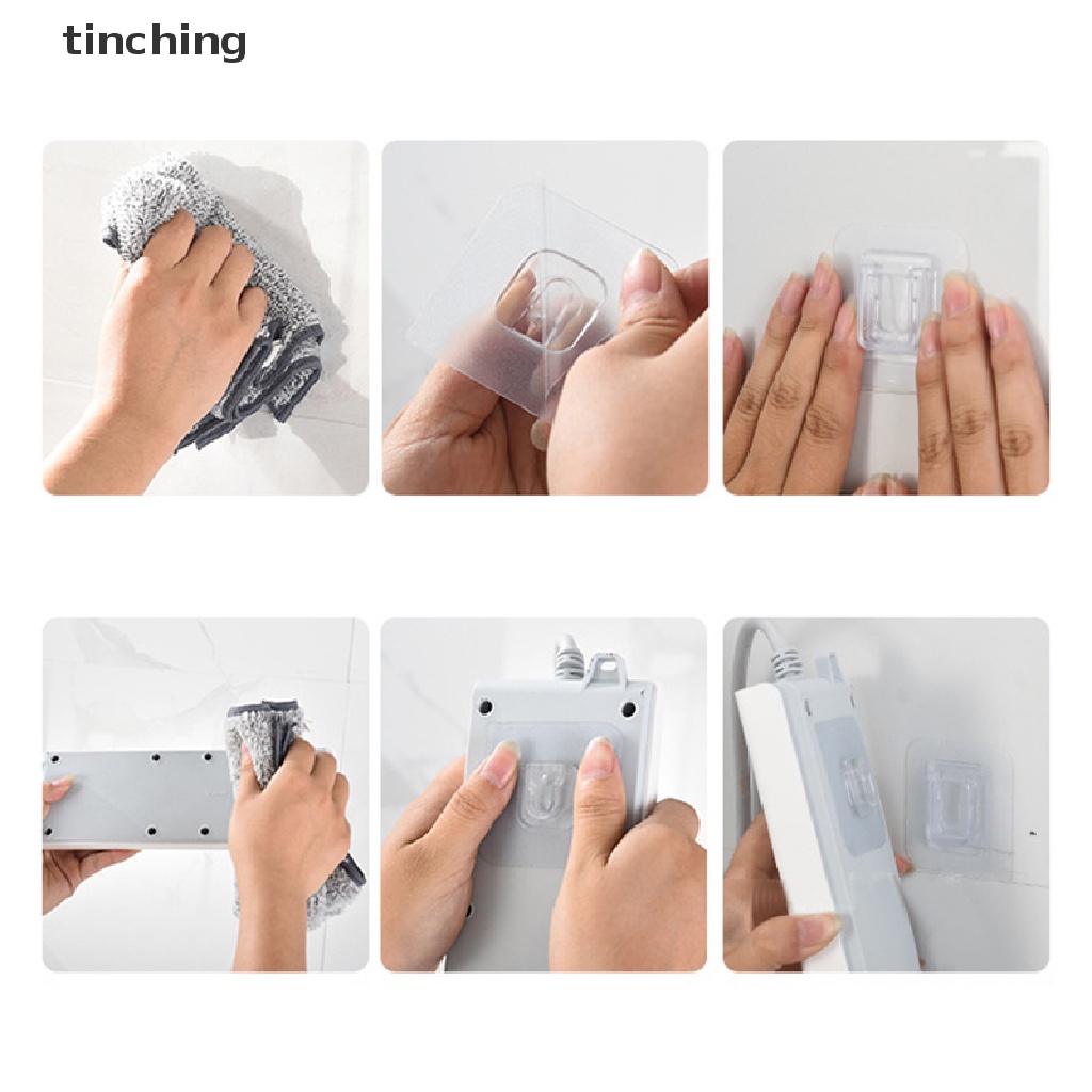Móc Treo Đồ Gắn Tường Trong Suốt Hai Mặt Có Giác Hút Chắc Chắn