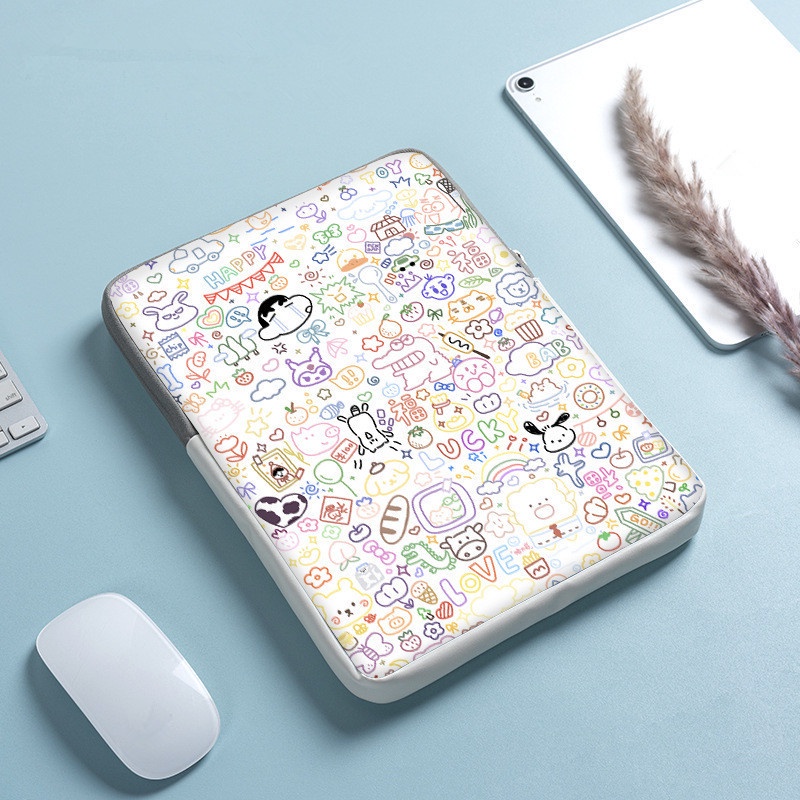 WayYoung/ XTL Túi Đựng Máy Tính Bảng Họa Tiết Hoạt Hình Graffiti Chống Thấm Nước/Sốc Cho Matebook Air Pro Acer Dell 10 11 12 13 14 15 inch
