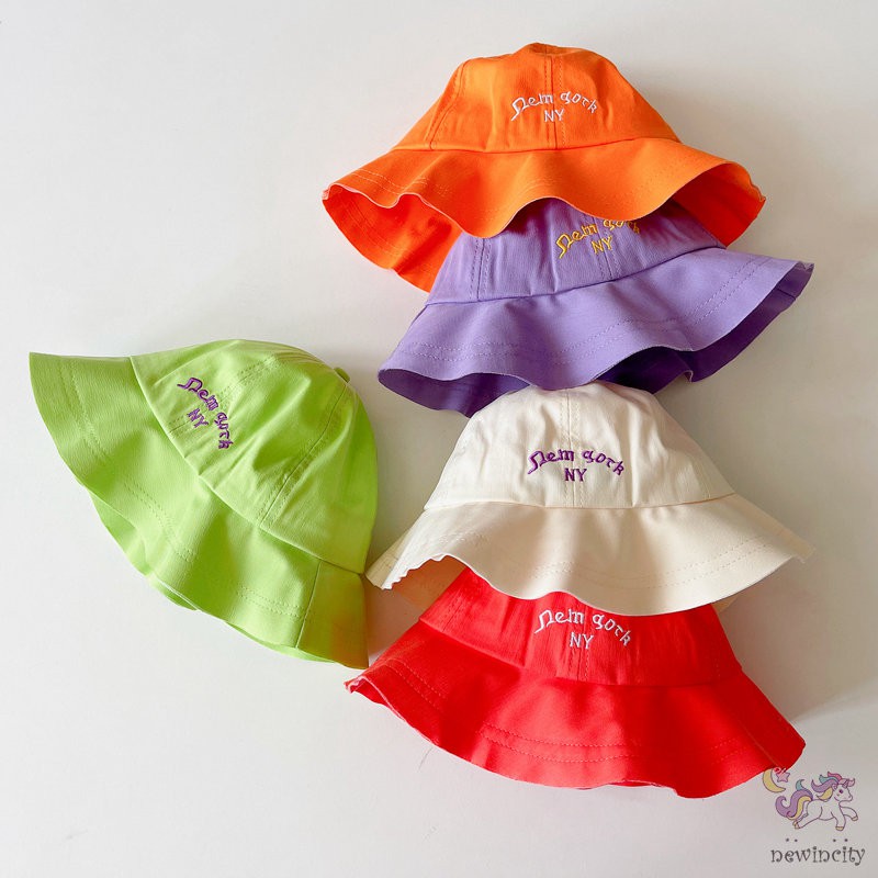 Mũ Tai Bèo In Chữ Thời Trang Mùa Hè Hàn Quốc Dành Cho Bé