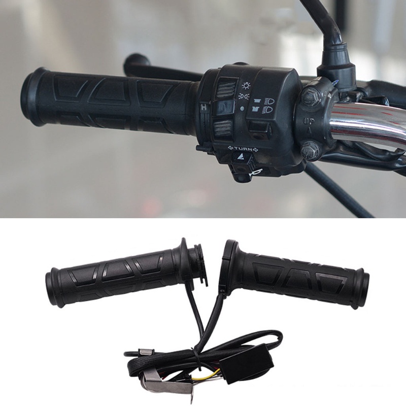 Tay lái có tấm đệm sưởi giữ ấm mùa đông bằng điện 22mm dành cho xe mô tô