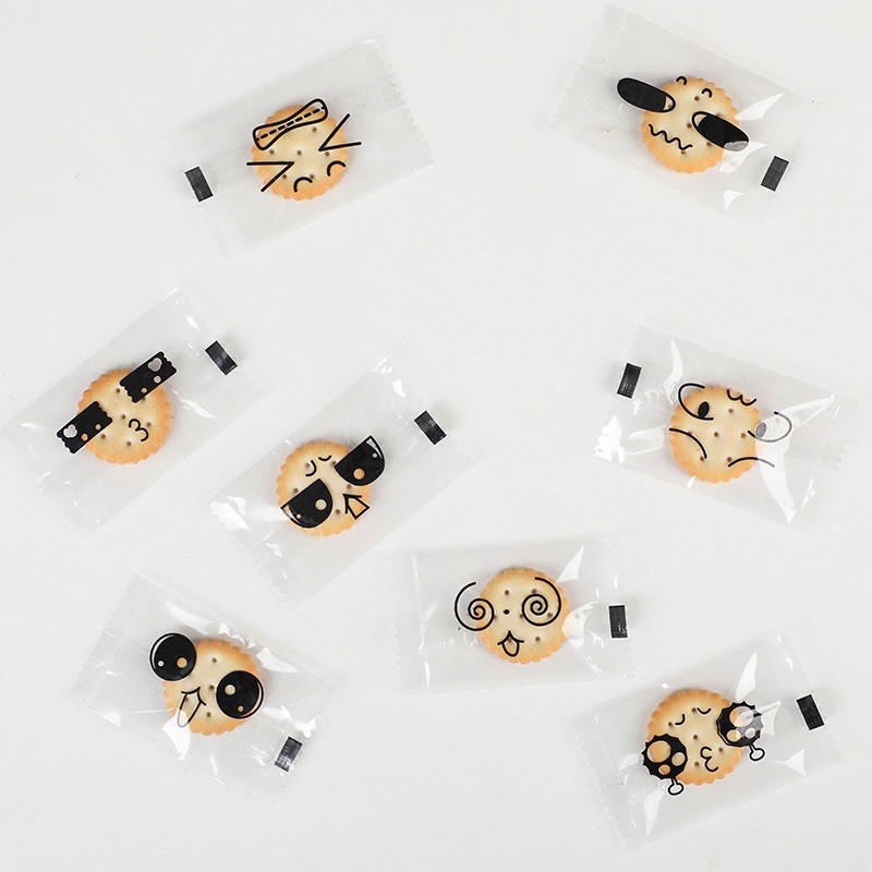 100 vỏ túi đựng bánh kt 4,5x7,5cm