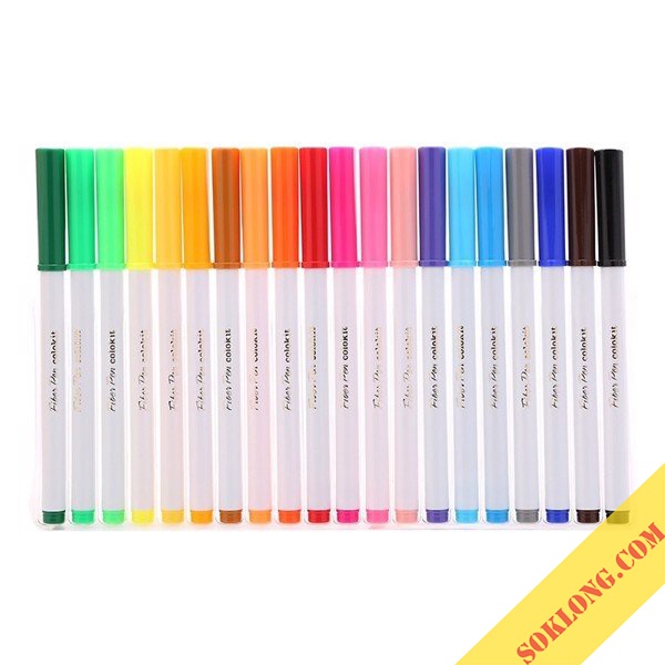Bút Fiber Pen Thiên Long Colokit 36/20 màu bút viết Calligraphy, Hán Tự, brush lettering, tô màu