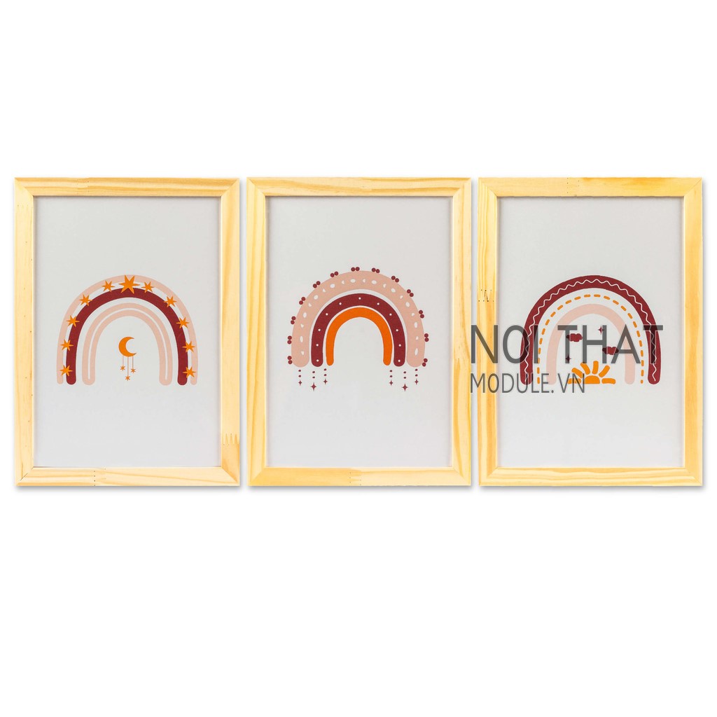 Khung Ảnh  Gỗ  treo tường nhiều kích thước A3, A4, A5, A6 gỗ thông tự nhiên ( tặng phụ kiện móc  treo )