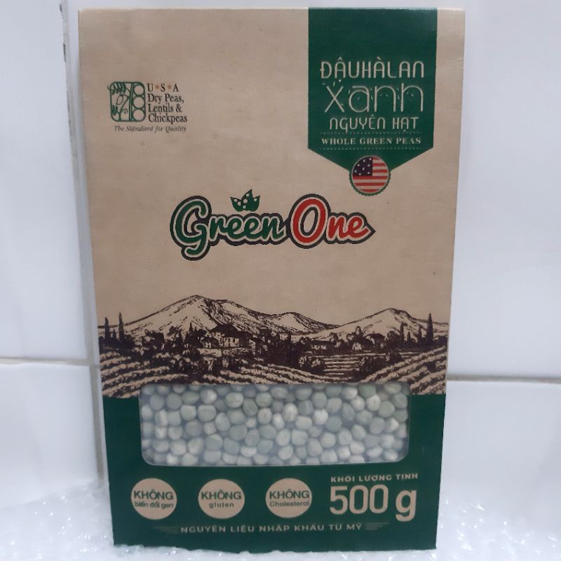 Đậu hà lan xanh nguyên hạt Greenone 500G