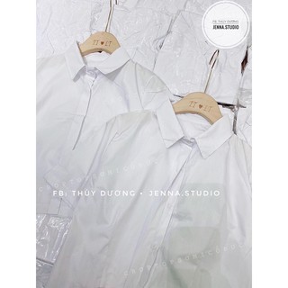 Áo sơ mi croptop trắng