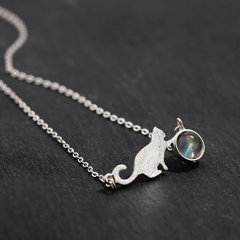 Vòng cổ Mặt Đá Mặt Trăng Dễ Thương Cho Thú Cưng