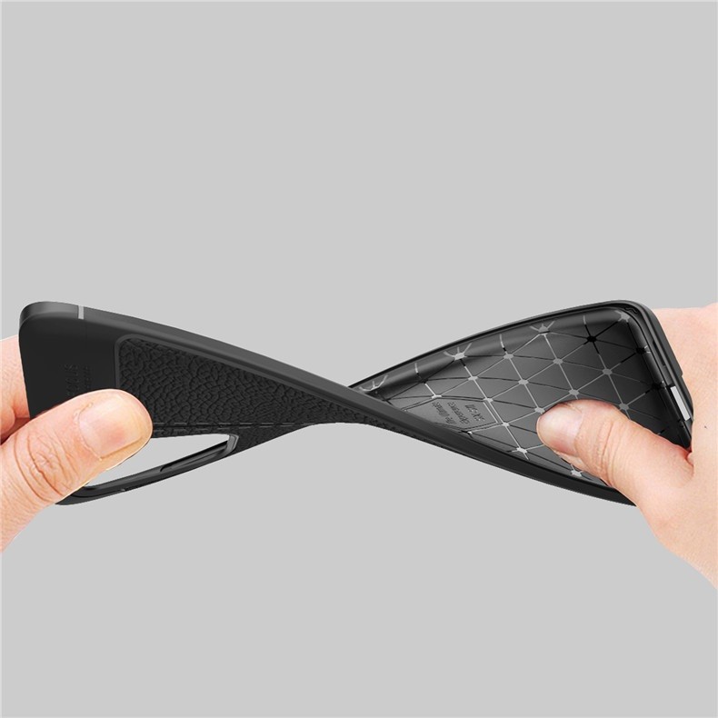 Ốp Lưng Silicon Vân Da Auto Focus Cho Samsung Galaxy S20 Plus, Ốp Lưng Samsung