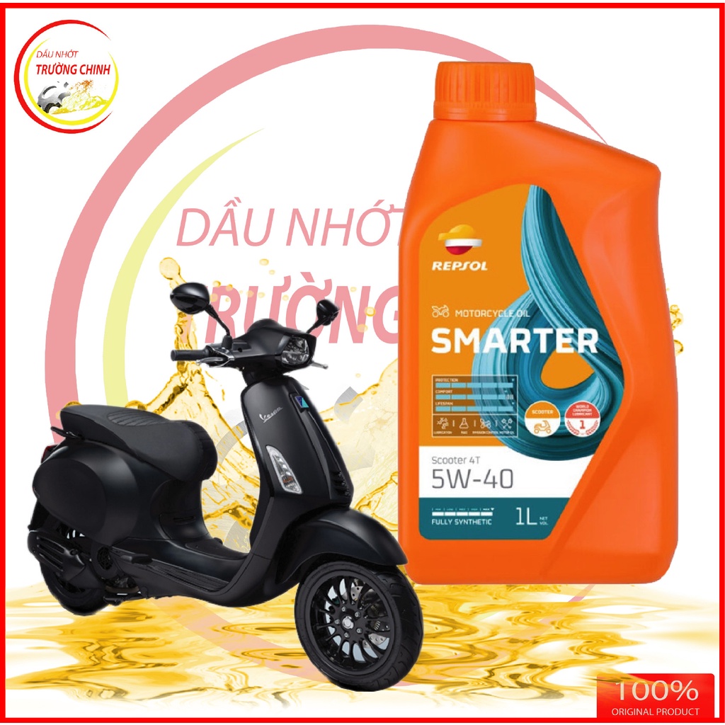 Nhớt Repsol Smarter Moto Scooter 5W40 dành cho xe ga