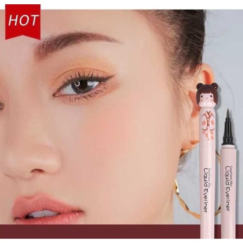 Bút Kẻ Mắt Dạng Lỏng Màu Đen/Nâu Chống Nước Lâu Trôi Mịn Màng Không Lem