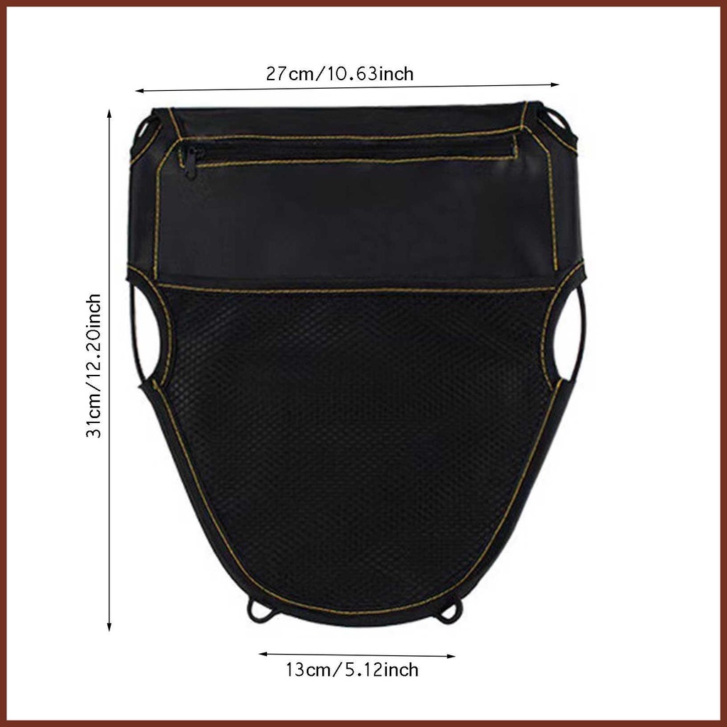 Túi Da PU Đựng Đồ Gắn Dưới Yên Xe Máy Có Khóa Kéo Thông Dụng