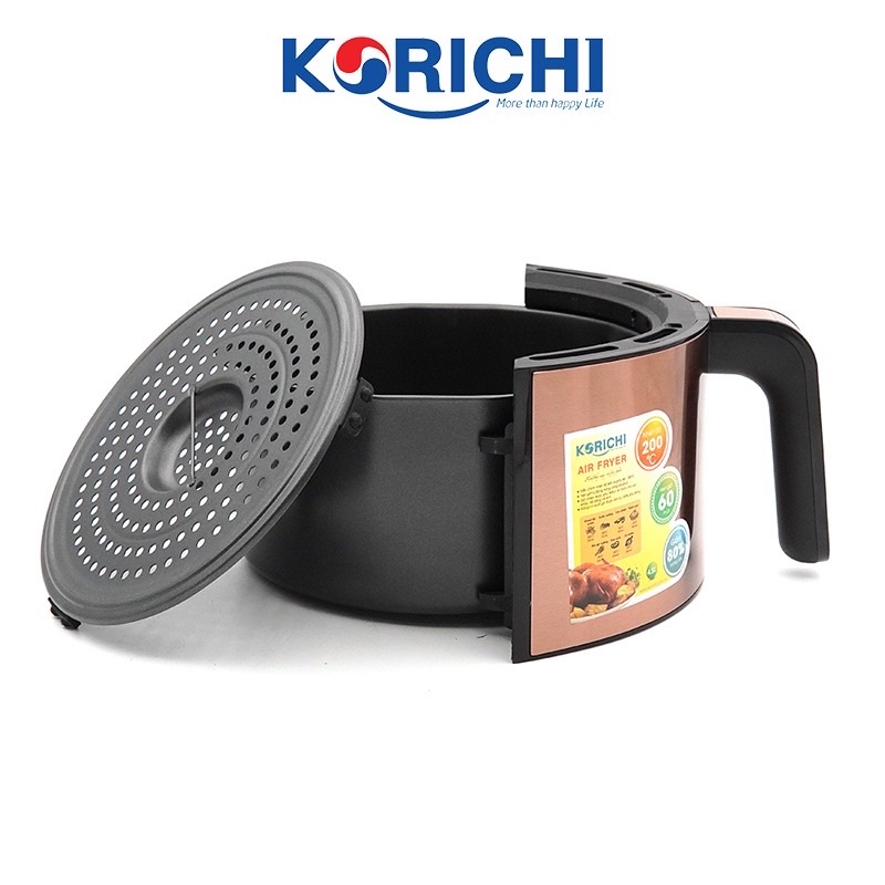 [Mã 154ELSALE2 giảm 7% đơn 300K] ⚡️Nồi Chiên Không Dầu KORICHI KRC-6145, 4,5L Công Nghệ Chiên 360 Độ