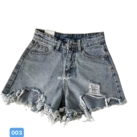 Quần Short Jean Nữ OBOKFASHION, Quần Sọt Nữ Ngắn Lưng Cao, Năng Động, Mẫu Mới Màu Xanh Nhạt QSJN13